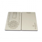 Usb credit card - Customized metal card usb drive with etching logo LWU1046