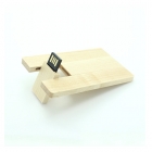 Usb credit card - Eco-friendly bamboo wood credit card shaped usb memory stick LWU552