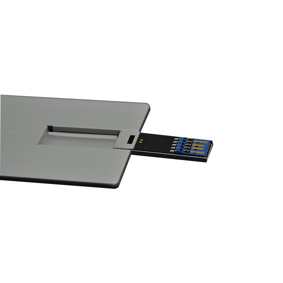 USB 3.0 metal credit card shaped flash drive LWU720