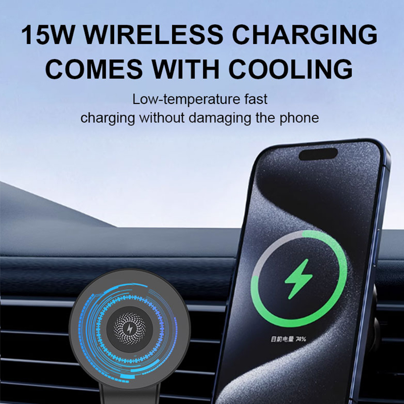 2024 super cheaptest Magnetic 15W car wireless charger L-C13