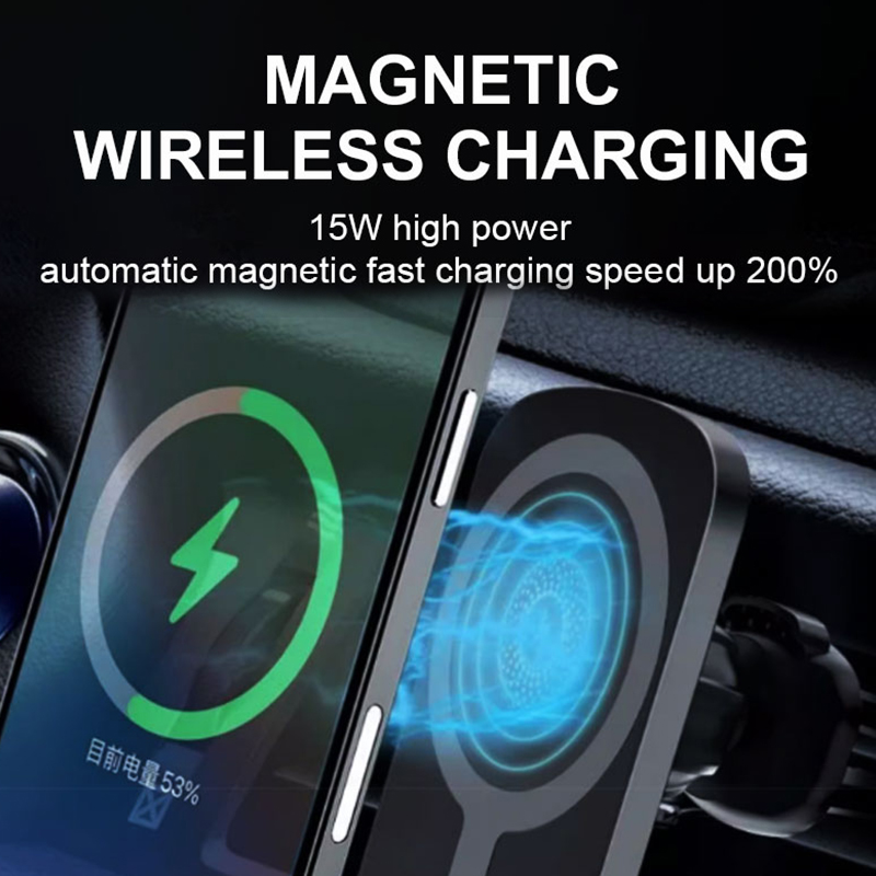 2024 New arrival Magnetic 15W car wireless charger L-C14