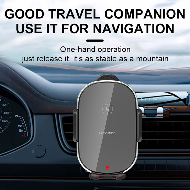 High end new three-axis linkage fully automatic induction 15W car magnetic wireless charging L-C15
