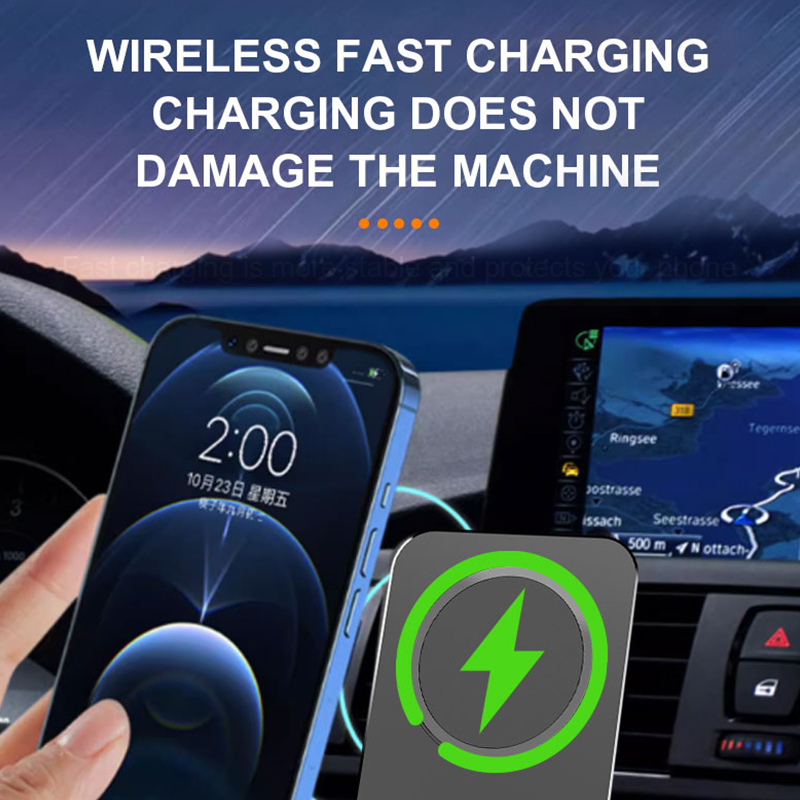 2024 new model 15W metal car magnetic wireless charger L-C19