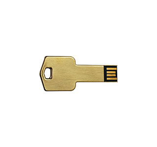 Custom logo golden Key flash drive LWU972