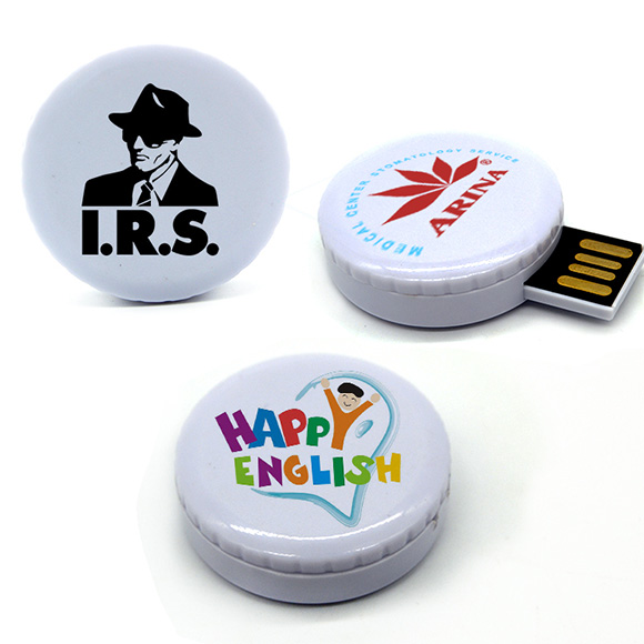 Mini bottle cap shaped swivel pen drive LWU1009