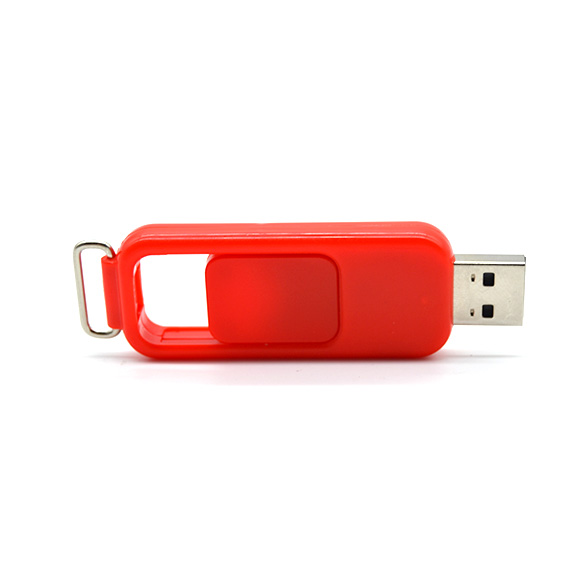 New push-pull acrylic or ABS usb stick with LED light LWU1020