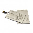 Usb credit card - Customized metal card usb drive with etching logo LWU1046