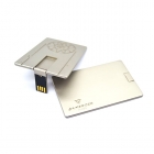 Usb credit card - Customized metal card usb drive with etching logo LWU1046