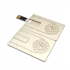 Usb credit card - Customized metal card usb drive with etching logo LWU1046