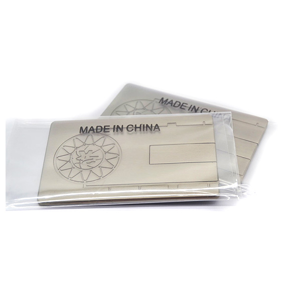 Customized metal card usb drive with etching logo LWU1046