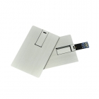 Usb credit card - USB 3.0 metal credit card shaped flash drive LWU720