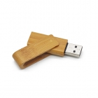 Swivel Usb Drives - Eco-friendly twister wood bamboo usb stick LWU983