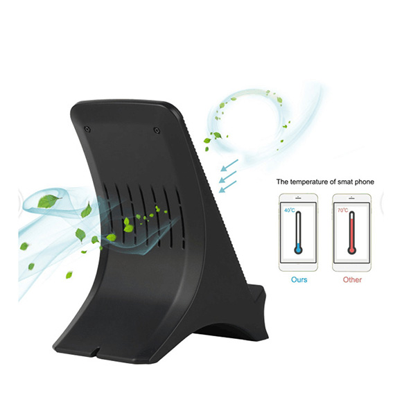 2018 new arrival with fan fast charging wireless charger LWXC-S550