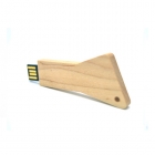 Key Shaped Usb Drives - New eco-friendly triangle wood bamboo key shaped usb pen LWU1037