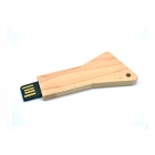 Key Shaped Usb Drives - New eco-friendly triangle wood bamboo key shaped usb pen LWU1037