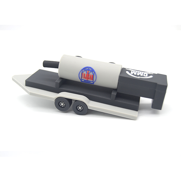 Custom cannon shaped pvc usb LWU-PC01