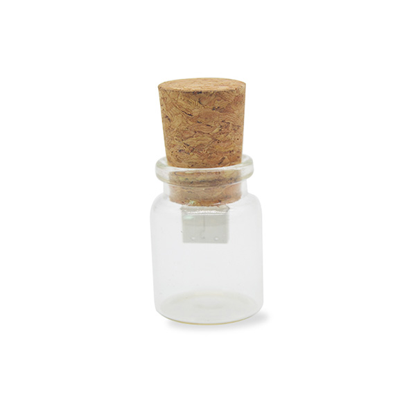 glass bottle with cork usb LWU568