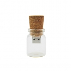 Wooden Usb Drives - glass bottle with cork usb LWU568