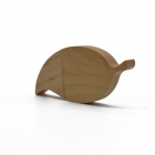 Wooden Usb Drives - Leaf shaped wood or bamboo LWU848