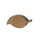 Wooden Usb Drives - Leaf shaped wood or bamboo LWU848