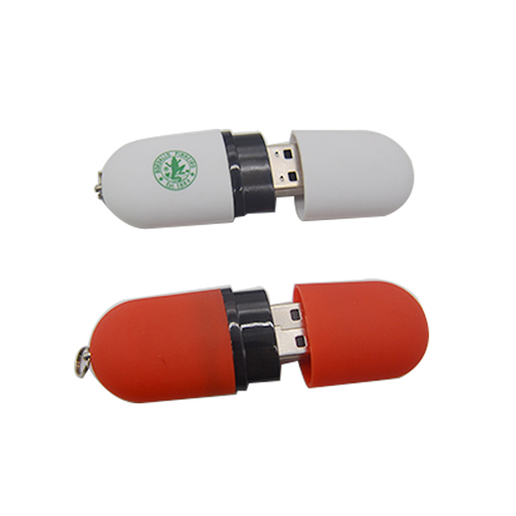 Full real capacity Lipstick shape plastic flash memory LWU132