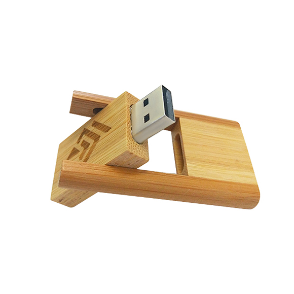 Laser engraving logo twister style wood bamboo usb key LWU242