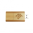 Wooden Usb Drives - Laser engraving logo twister style wood bamboo usb key LWU242