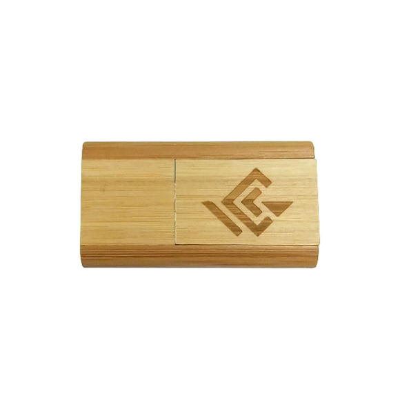 Laser engraving logo twister style wood bamboo usb key LWU242