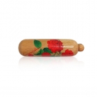 Wooden Usb Drives - CE/ROHS/FCC Capsule shaped wood bamboo flash drive LWU278