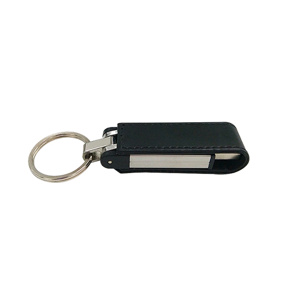 Embossing logo pu or real leather usb drive LWU370