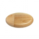 Wooden Usb Drives - Eco-friendly laser engraving logo oval shaped wood bamboo usb flash LWU1039