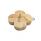 Wooden Usb Drives - Eco-friendly flower shaped 8gb free custom logo wooden flash drive LWU1042