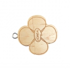 Wooden Usb Drives - Eco-friendly flower shaped 8gb free custom logo wooden flash drive LWU1042