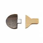 Wooden Usb Drives - Eco-friendly table tennis bat shaped 8gb free custom logo wooden flash drive LWU1043