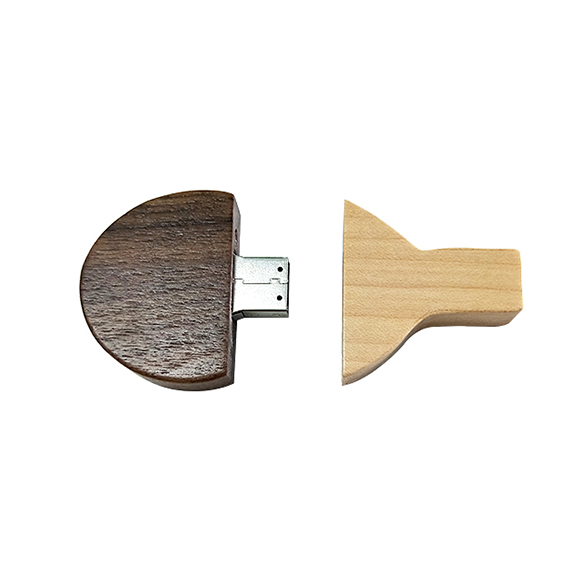 Eco-friendly table tennis bat shaped 8gb free custom logo wooden flash drive LWU1043