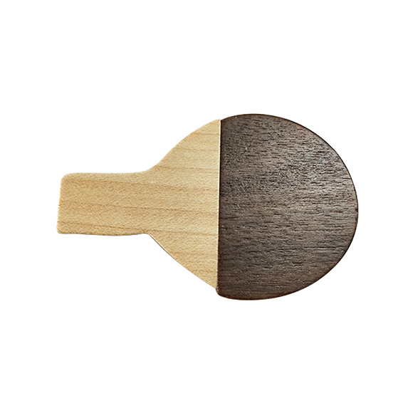 Eco-friendly table tennis bat shaped 8gb free custom logo wooden flash drive LWU1043