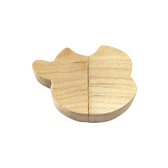 Eco-friendly Apple shape bamboo flash drive LWU1045