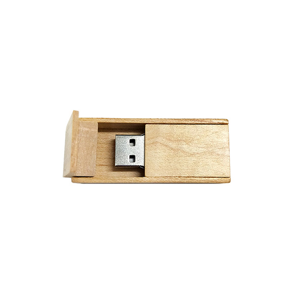 Eco-friendly Apple shape bamboo flash drive LWU1045