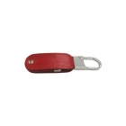 Leather Usb Drives - Embossed logo pu leather usb memory stick LWU375