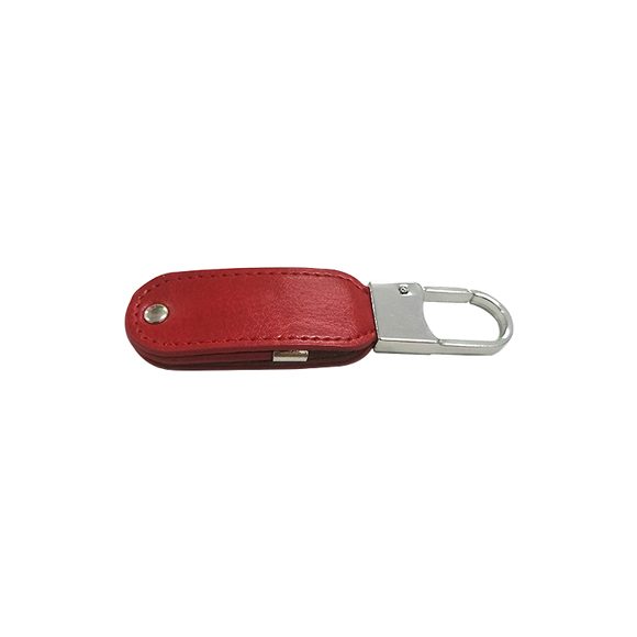 Embossed logo pu leather usb memory stick LWU375