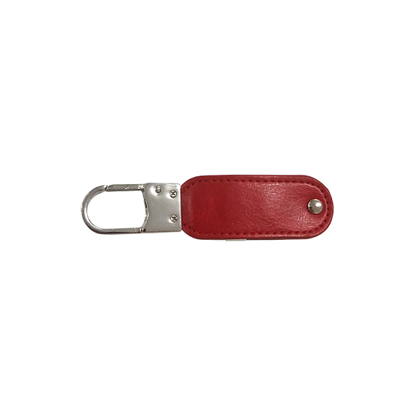 Embossed logo pu leather usb memory stick LWU375