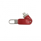 Leather Usb Drives - Embossed logo pu leather usb memory stick LWU375