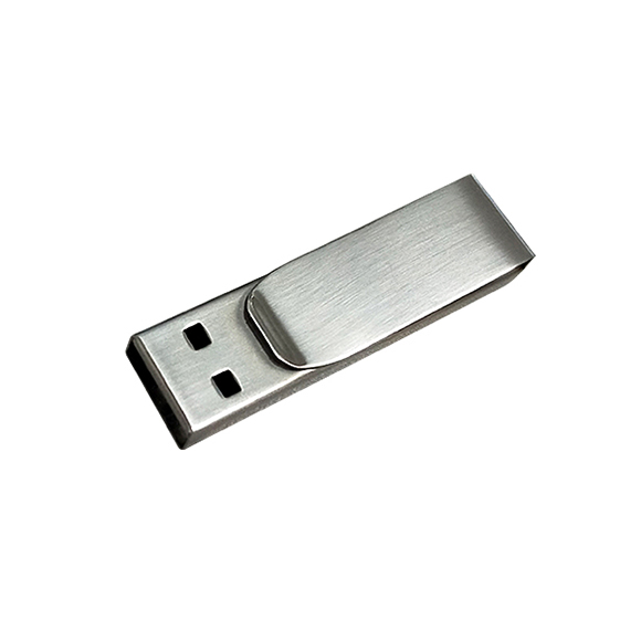 Custom logo clip shaped Metal usb flash drive LW753