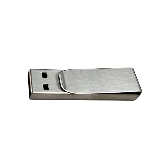 Custom logo clip shaped Metal usb flash drive LW753