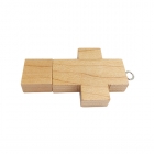 Wooden Usb Drives - Grade A chip Cross shaped Wooden flash drive LWU222