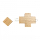 Wooden Usb Drives - Grade A chip Cross shaped Wooden flash drive LWU222