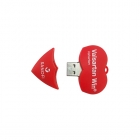 Custom pvc Usb Drives - CE Rohs FCC Heart shaped pvc usb custom LWU908