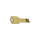 Metal Usb Drives - Full real capacity Custom logo golden Key flash drive LWU972