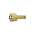 Metal Usb Drives - Full real capacity Custom logo golden Key flash drive LWU972