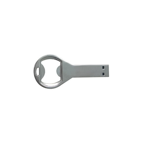 Custom company brand custom preloading metal bottle opener shaped usb storage device LWU670